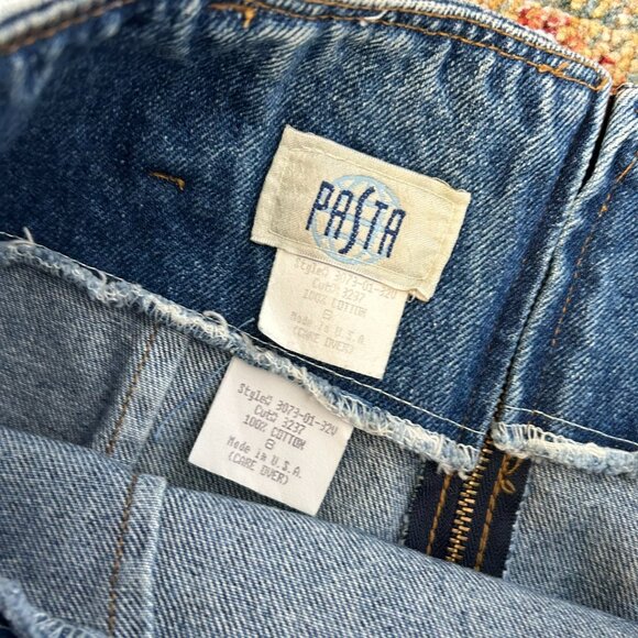 Vintage Maxi Cotton Denim Button Up Skirt - Picture 6 of 6